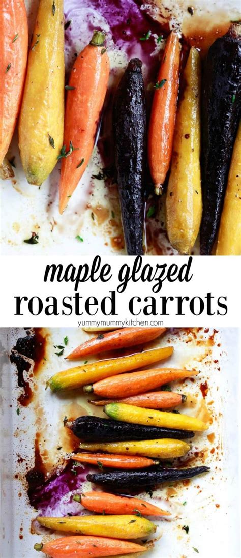 Maple Glazed Oven Roasted Carrots How To Roast Whole Carrots