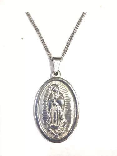 Dije Medalla Virgen De Guadalupe Acero Macizo Arcana Caeli Mercadolibre