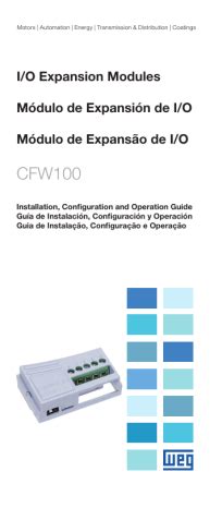 WEG CFW100 CFW100 IOAR I O Expansion Module Guia De Usuario Manualzz