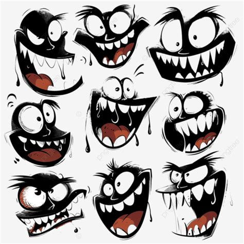 Cartoon Doodle Halloween Fangs, Fangs, Vampire, Teeth PNG Transparent ...