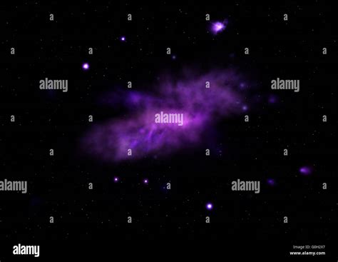 Star Field In Space And A Nebulae Stock Photo Alamy