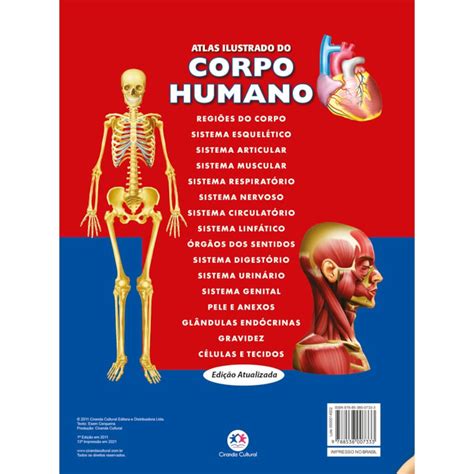 Trabalhos Sobre O Corpo Humano - Atlas ilustrado do corpo humano - Ciranda Cultural