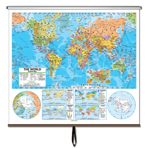 Classroom World Map World Advanced Political Classroom Wall Map On Roller Images And Photos Finder