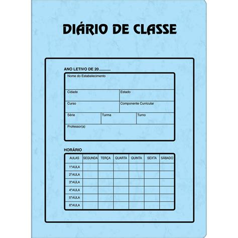 Diário De Classe Bimestral Académie Escolar Diário De Classe Tilibra