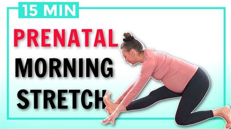 15 Min Prenatal Morning Yoga Full Body Stretch For All Trimesters Of