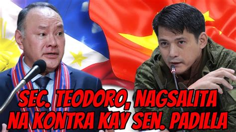 Sen Robin Padilla Kinontra Ni Defense Secretary Gilberto Teodoro Jr