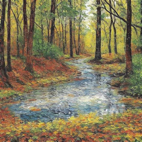 Download Ai Generated River Trees Royalty Free Stock Illustration