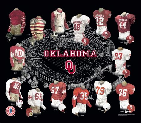 University of Oklahoma Sooners Football Uniform and Team History ...