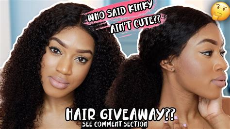 Really Natural Kinky Curly 360 Wig Ywigs Youtube