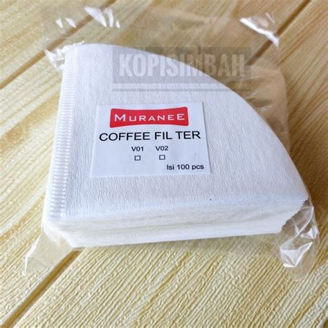 Jual Paper Filter V60 Coffee MURANEE 01 Isi 100 Lembar Kertas Saring