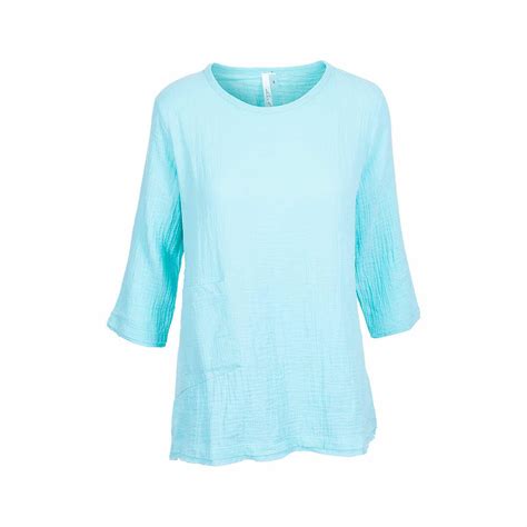 Mast General Store Womens Gauze 3 4 Sleeve Top