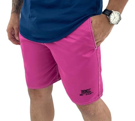 Kit Shorts Mauricinho Tactel Liso Praia Piscina Promo O Frete Gr Tis