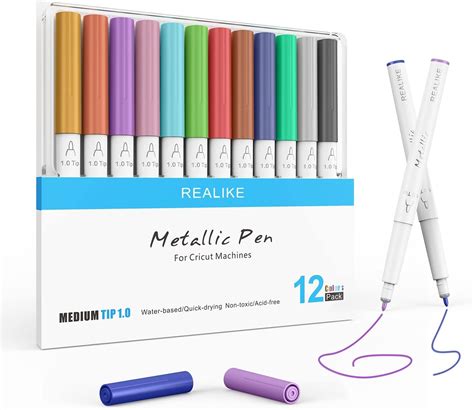 REALIKE Metallic Pens For Cricut Maker 3 Maker Explore 3 Air 2 Air