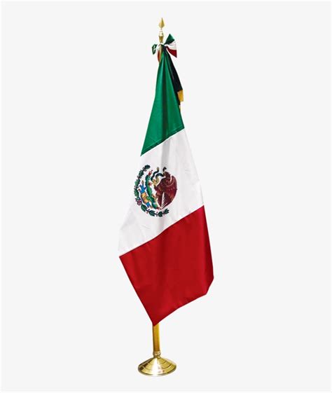 Banderas De Mexico Con Base De Metal Mexico Png Image Transparent