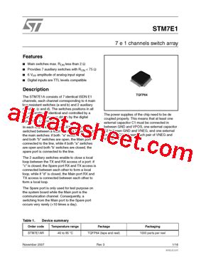 STM7E1AR Datasheet(PDF) - STMicroelectronics