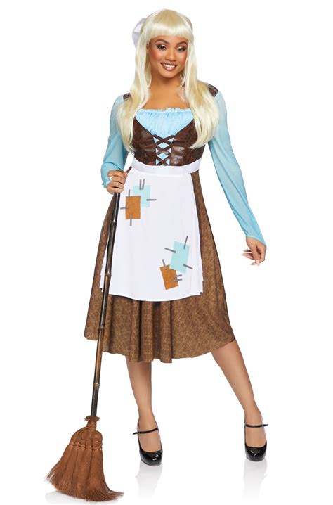 Peasant Cinderella Adult Costume - PureCostumes.com