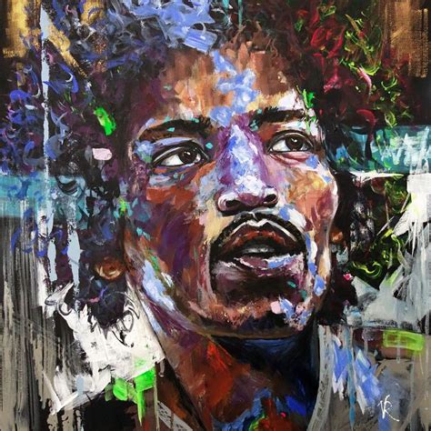 Jimi Hendrix Acrylic Painting