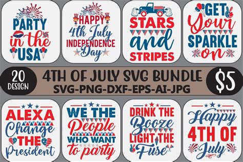 4th Of July Svg Bundle Bundle · Creative Fabrica