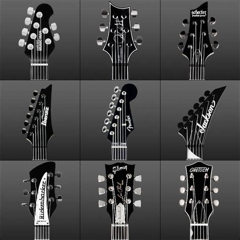 25 Headstock shapes/designs. ideas | guitar design, custom guitars ...