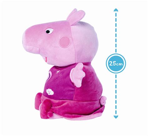 Simba Peppa Pig 2v1 Plyšový Usínáček Hrající Světlo Růžový 25 Cm