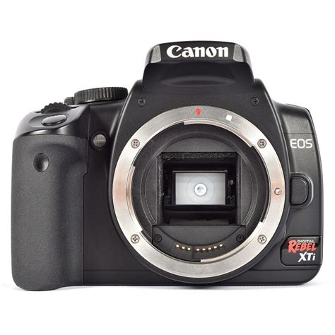 Canon Eos Rebel Xti Dslr Camera Body With Katz Eye Focus Screen Black