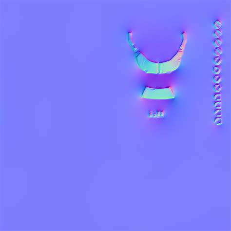 D Model Watercolor Cross Neck Strap Bikini Top VR AR Low Poly CGTrader