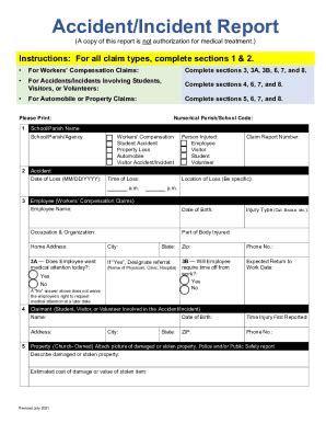 Fillable Online Accident Incident Investigation Pdf Documentaccident