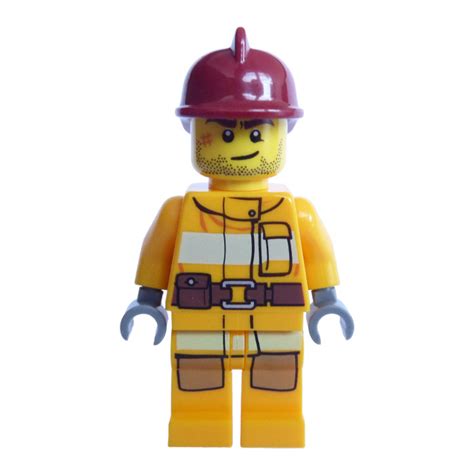 LEGO Fireman With Crooked Smile Minifigure Brick Owl LEGO Marketplace