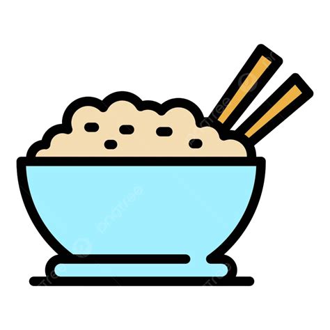 Rice Bowl Clipart Hd Png Rice Bowl Icon Color Flat Chop Thai Cooking Png Image For Free Download