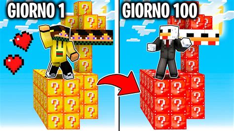 ISOLA LUCKYBLOCK MARCY Vs BELLAFACCIA GIORNO 1 Vs 100 Minecraft ITA