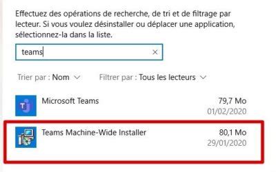 Comment D Sinstaller Microsoft Teams Machine Wide Installer