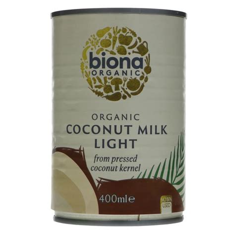 Biona Organic Light Coconut Milk 400ml Poppy S Pantry