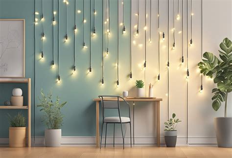 How To Hang Fairy Lights Without Damaging The Wall Colour Saturated Life