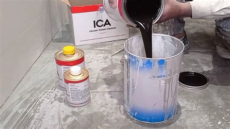 Ica Pu Black Matt Paint Apply Marbale Effect Youtube