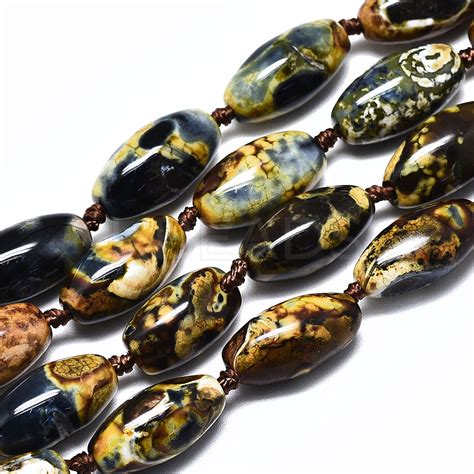 Wholesale Natural Fire Crackle Agate Beads Strands Kbeads