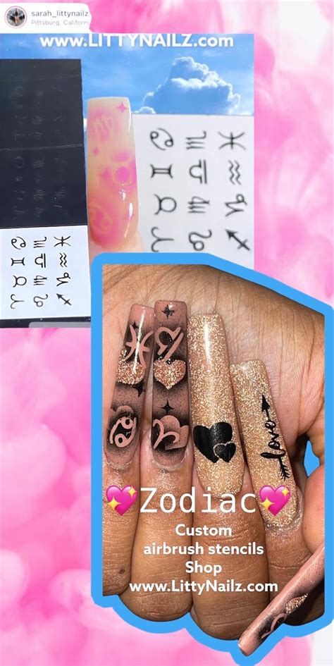 Custom Airbrush stencils 2 | LittyNailz