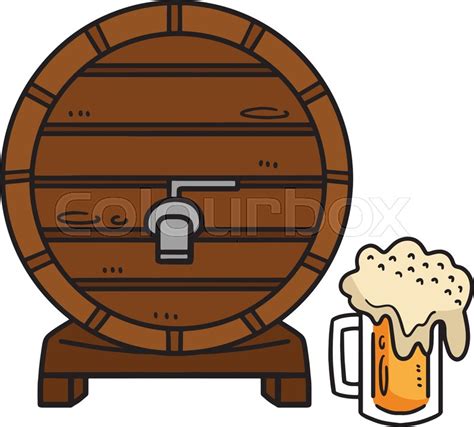 Premium Vector Cartoon Wooden Barrel Vector Hand Drawn Clip Art Library