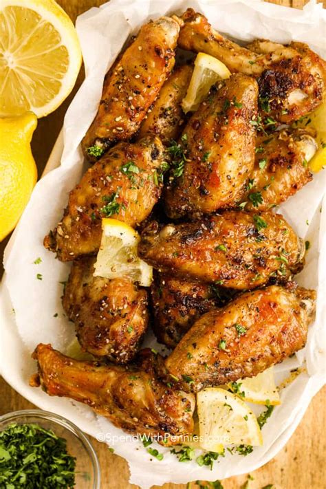 Lemon Pepper Wings Oven Or Air Fryer Spend With Pennies