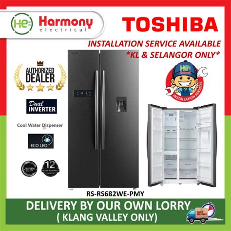 FREE INSTALL KLANG VALLEY TOSHIBA GR RS682WE PMY GR RS682WE Side By