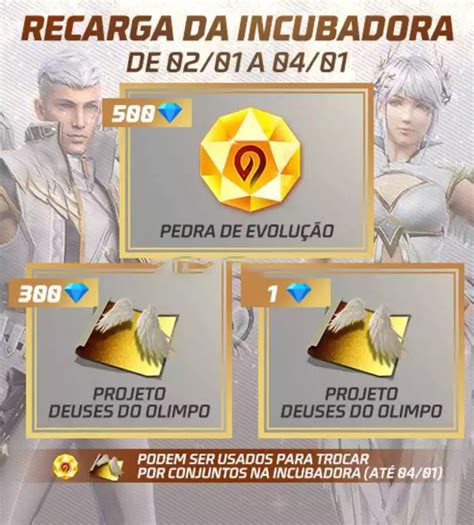 Evento Recarga Free Fire Projeto De Incubadora Deuses Do Olimpo E