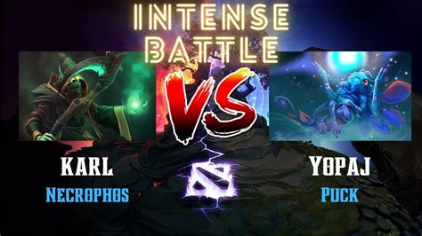 INTENSE BATTLE Mid KARL Necorphos Against Mid YOPAJ Puck L Dota 2