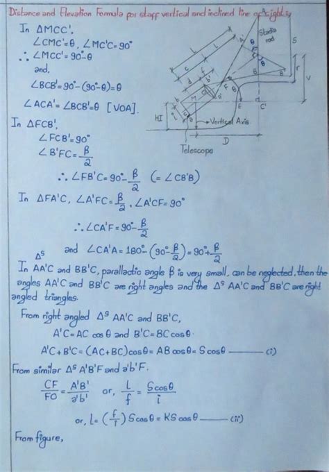 Tacheometry - Civil Engineering Notes