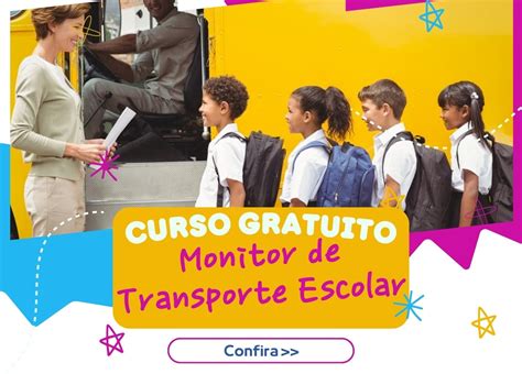 Curso Gratuito De Monitor De Transporte Escolar Vagas