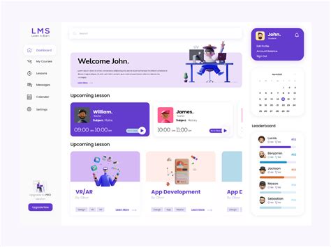 Learning Management System Lms Dashboard By Zain Aijaz On Dribbble