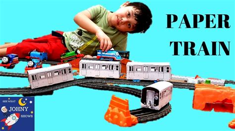 Diy Mta Subway Train Toys From Paper And Thomas And Friends Trackmaster