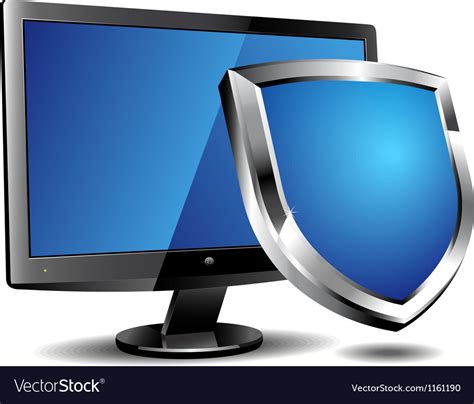 Computer Security Shield Royalty Free Vector Image