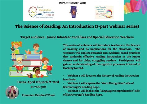 Sp24 087 The Science Of Reading An Introduction 3 Part Webinar Series