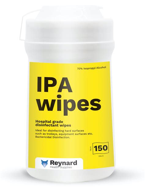 IPA Surface Disinfection Wipes Reynard Health Supplies