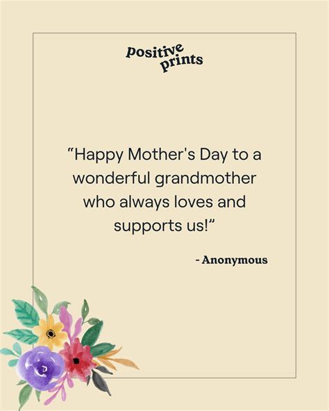 Special Mother's Day Quotes for Grandma - Positive Prints