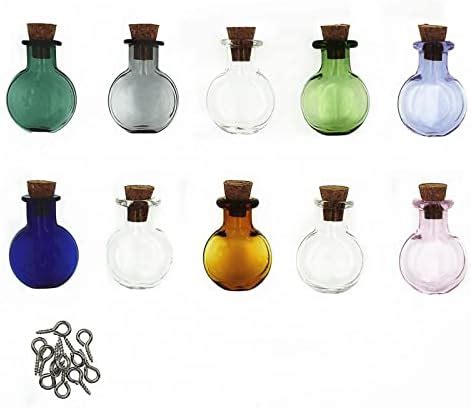 Amazon TAI DIAN Mini Glass Color Bottles Rectangle Cute Bottles